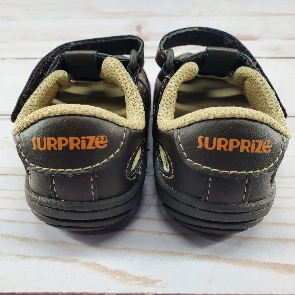 Stride Rite‎ Surprize Baby Toddler Boys Brown Sandals Size 4 Ace